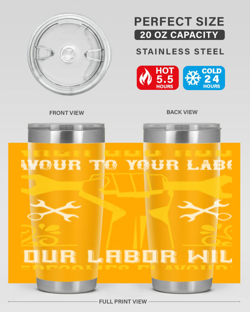 when god adds favour to your labor your labor will becomes flavour 49#- labor day- Tumbler