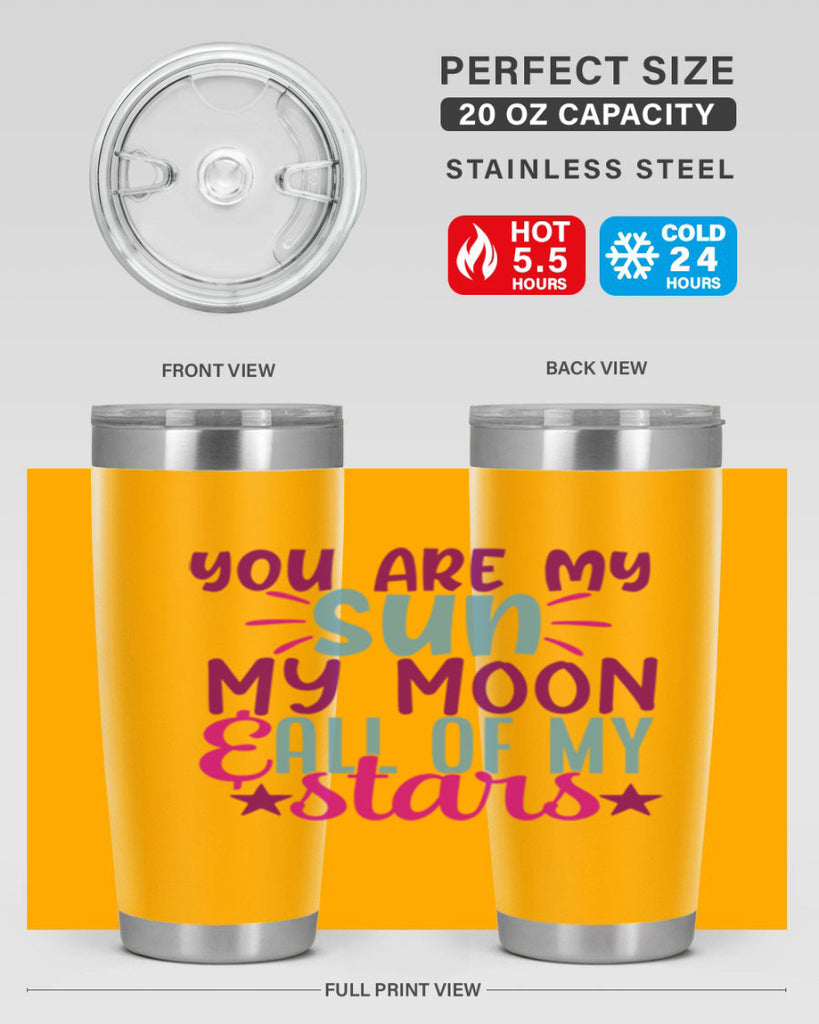 you are my sun my moon all of my stars 5#- family- Tumbler