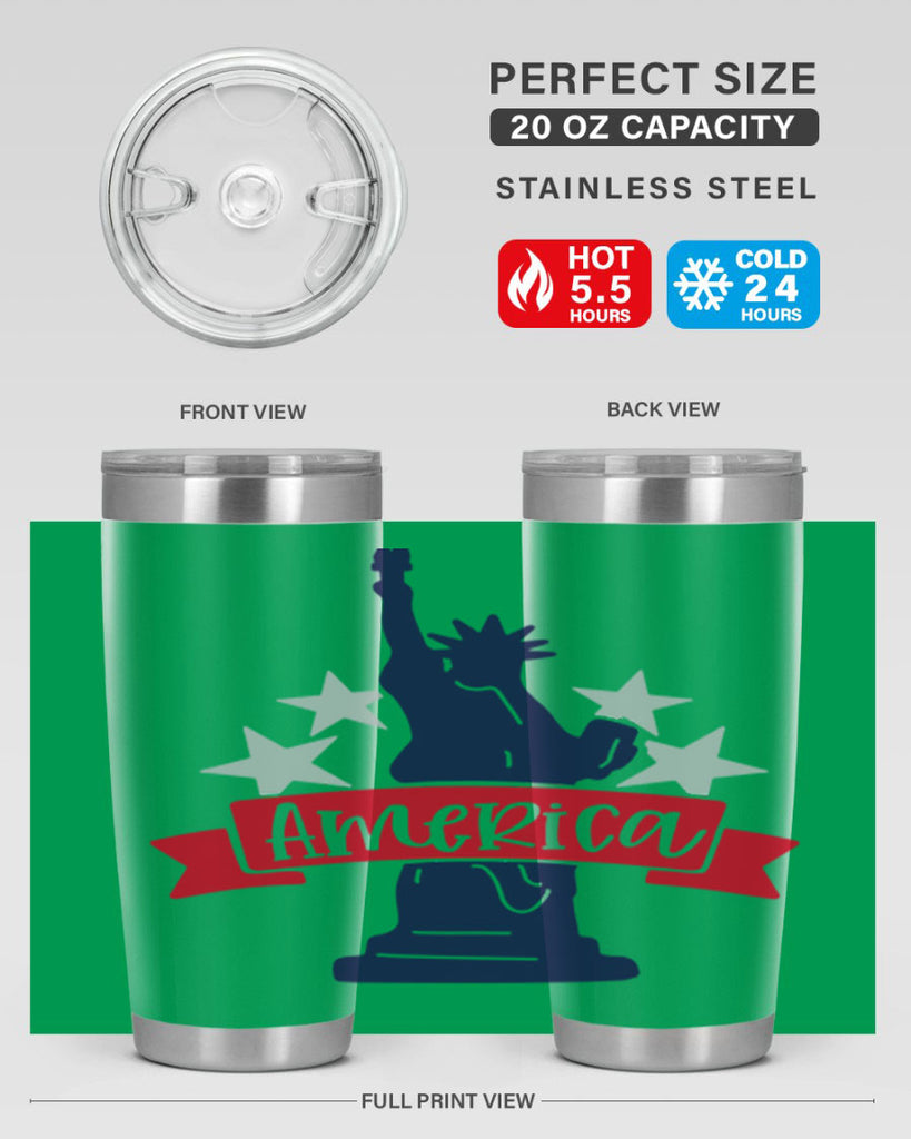 America Style 145#- Fourt Of July- Tumbler