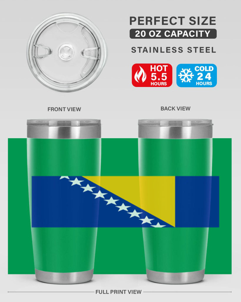 Bosnia and Herzegovina 176#- world flags- Tumbler