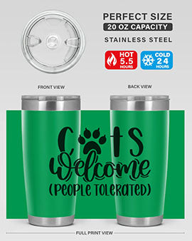 Cats Welcome Style 91#- cat- Tumbler