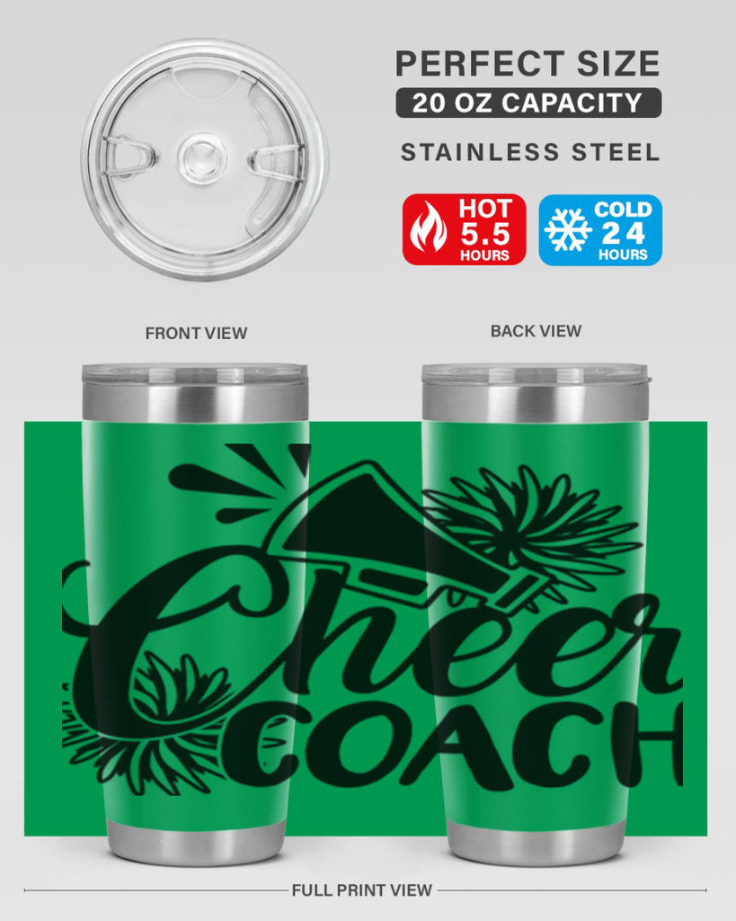 Cheer coach 1392#- cheer- Tumbler