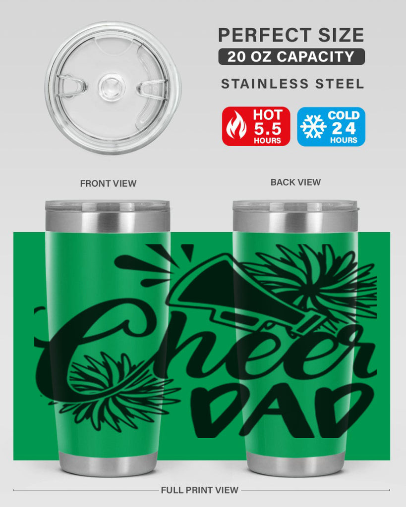 Cheer dad 1391#- cheer- Tumbler
