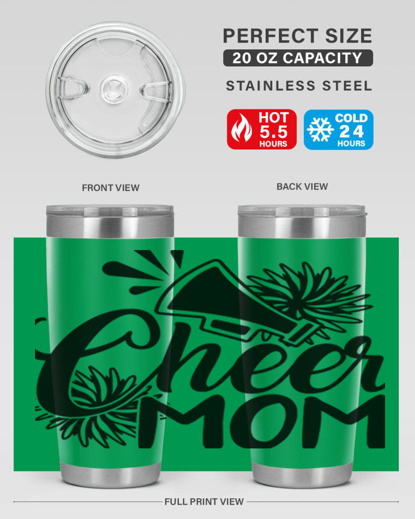 Cheer mom 1385#- cheer- Tumbler