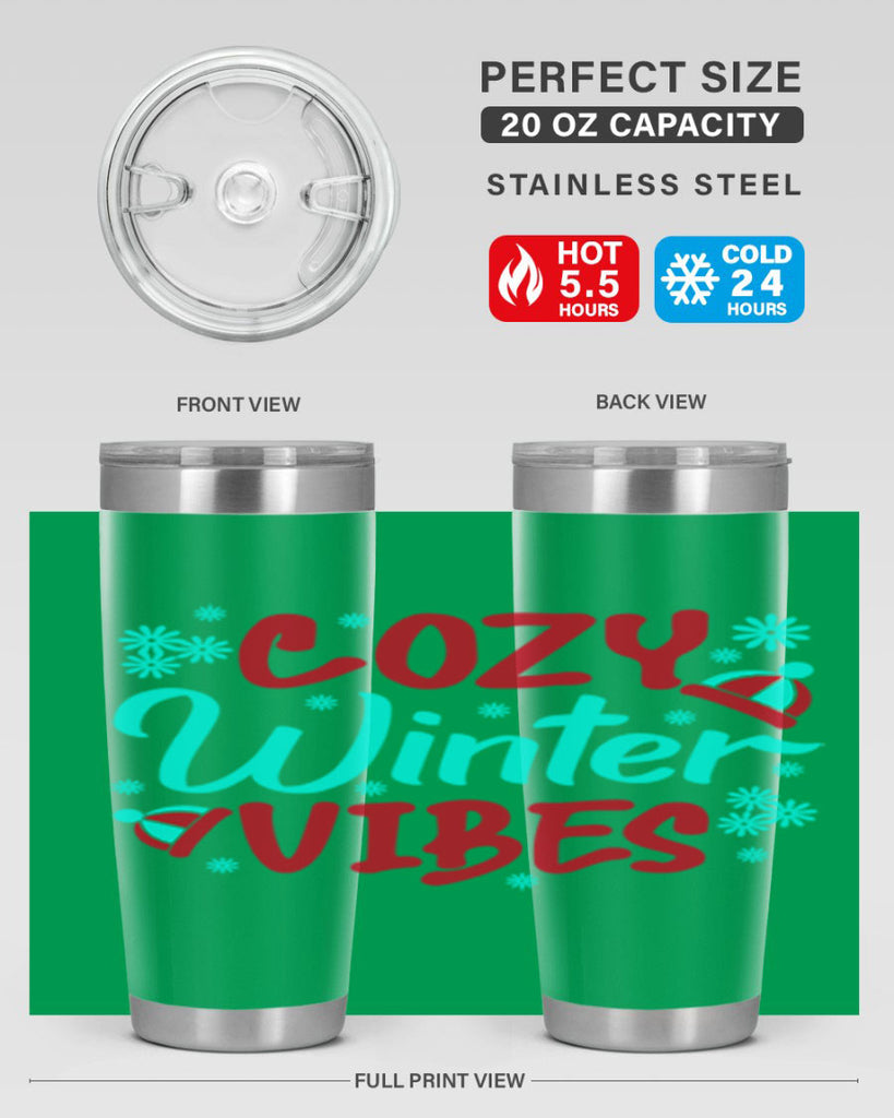 Cozy Winter Vibes Winter 83#- winter- Tumbler