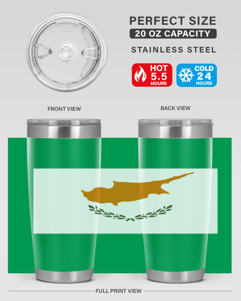 Cyprus 153#- world flags- Tumbler