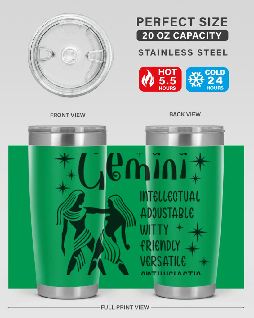 Gemini 217#- zodiac- Tumbler