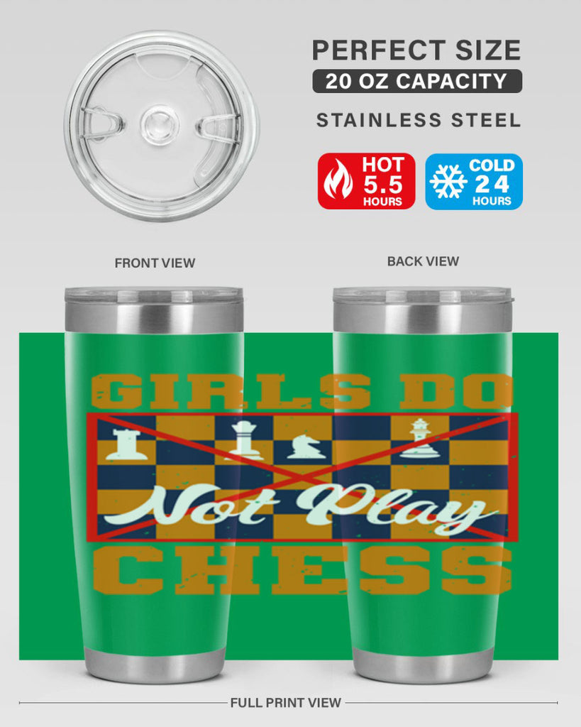 Girls do not play chess 49#- chess- Tumbler