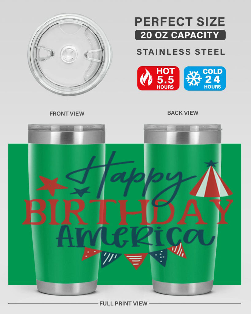 Happy Birthday america Style 30#- Fourt Of July- Tumbler