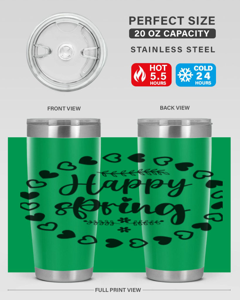 Happy Spring 174#- spring- Tumbler