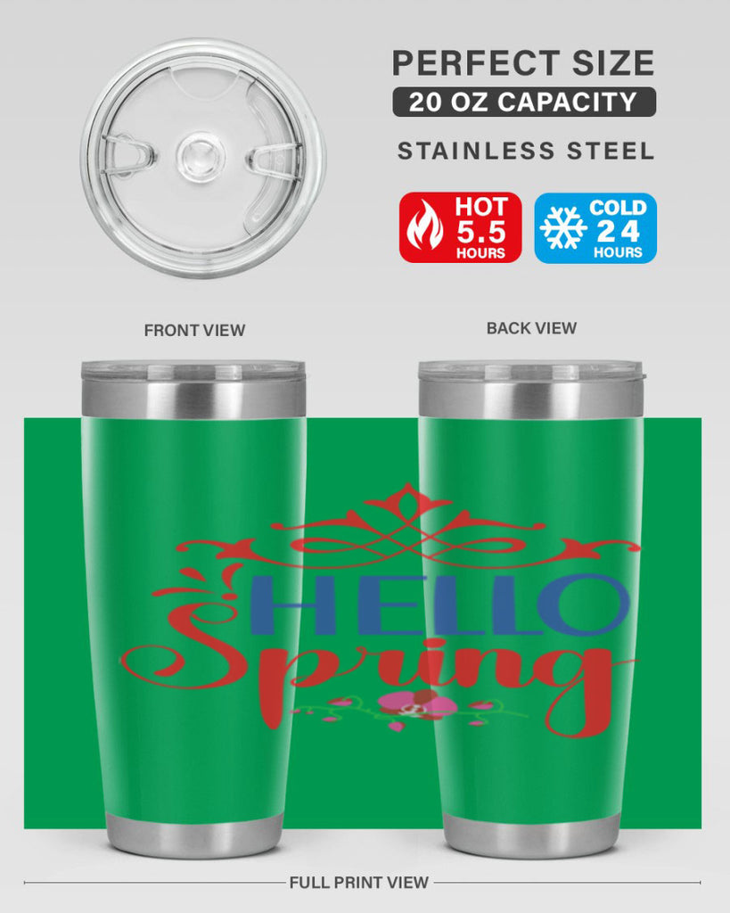 Hello Spring 211#- spring- Tumbler