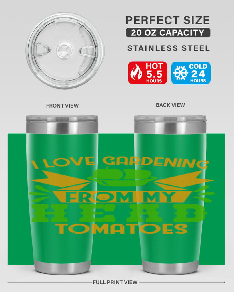 I love gardening from my head tomatoes 54#- farming and gardening- Tumbler