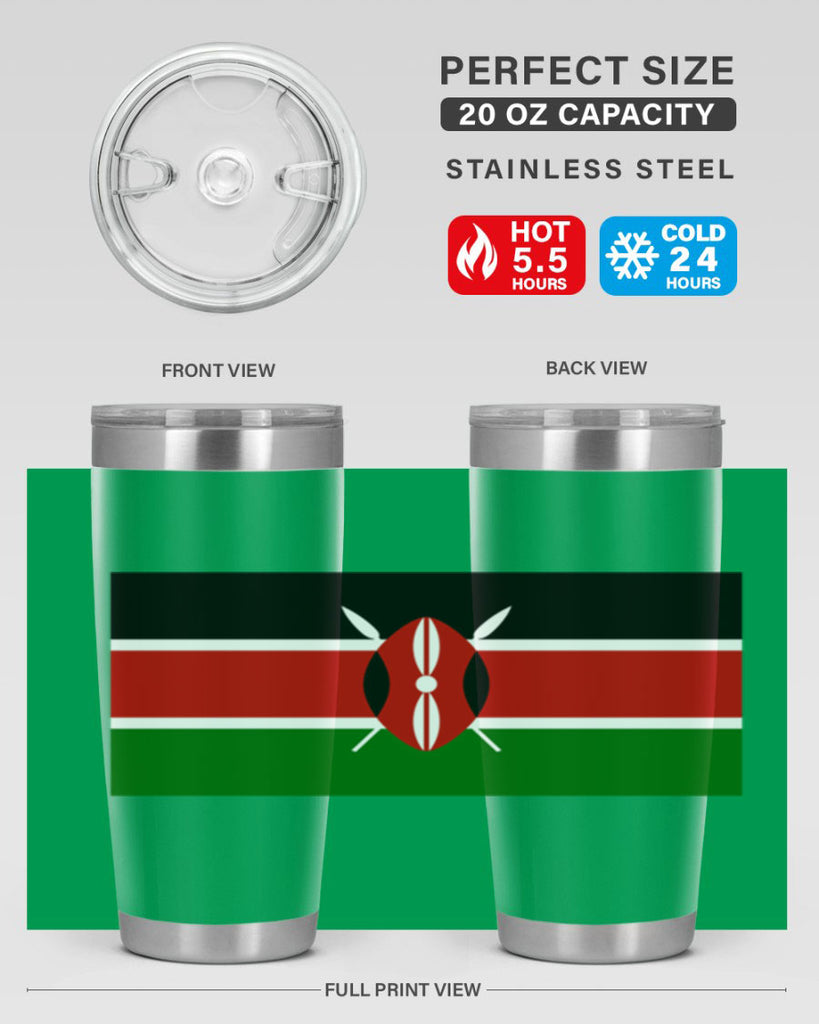 Kenya 110#- world flags- Tumbler