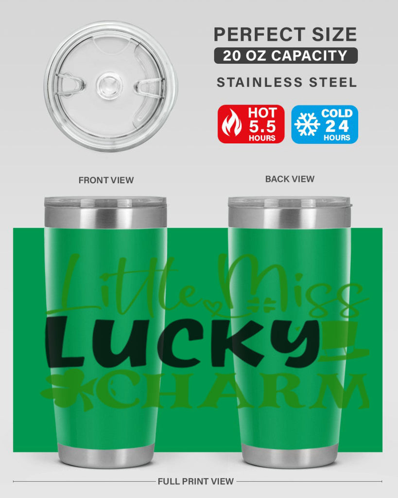 Little Miss Lucky Charm Style 154#- St Patricks Day- Tumbler