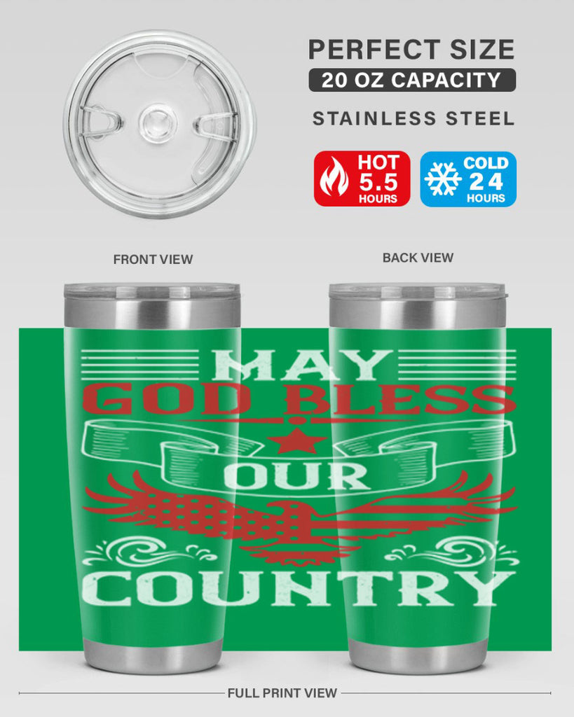 May God bless our country Style 133#- Fourt Of July- Tumbler