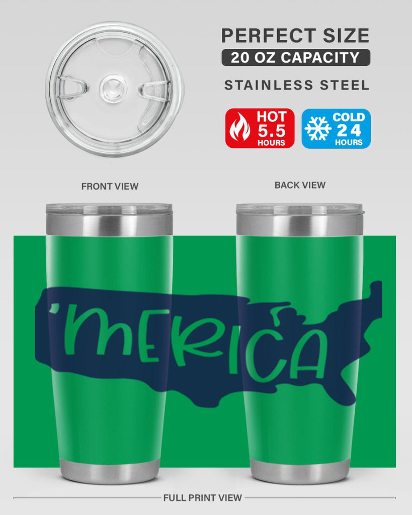 Merica Style 137#- Fourt Of July- Tumbler