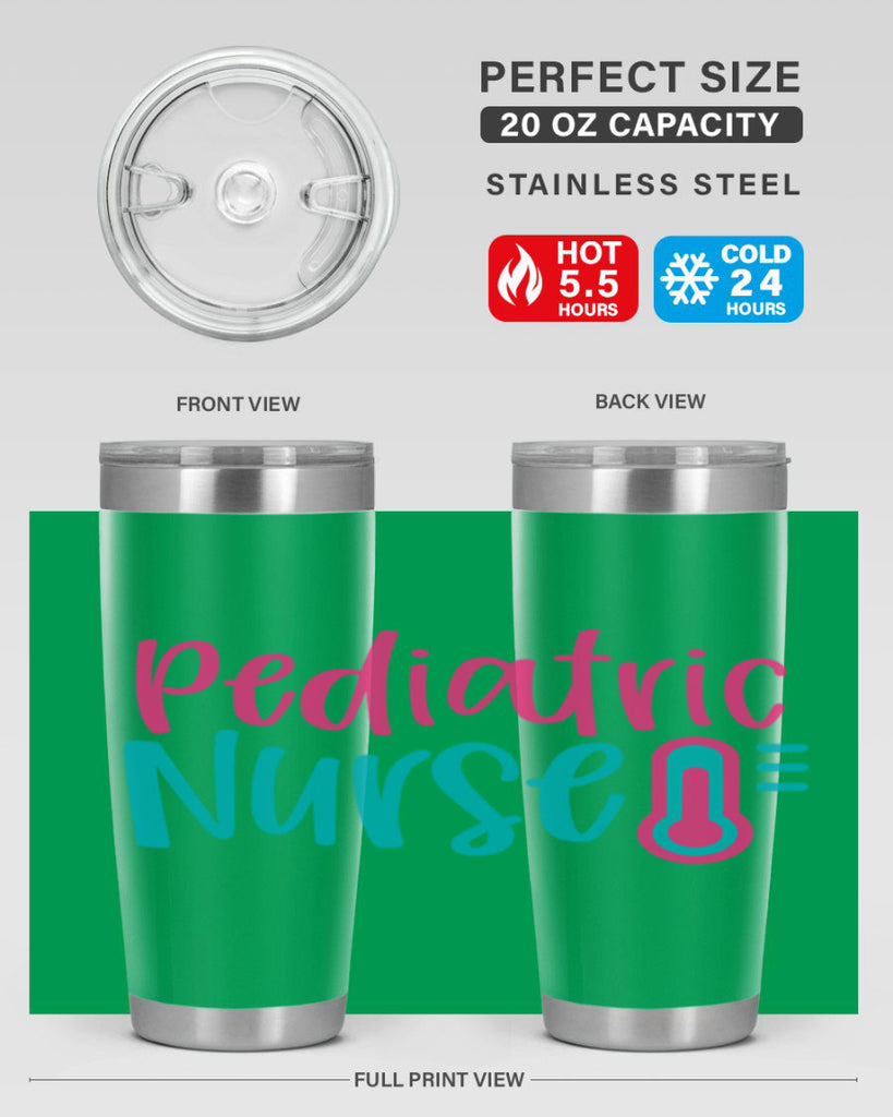 Pediatric Nurse Style 357#- nurse- tumbler