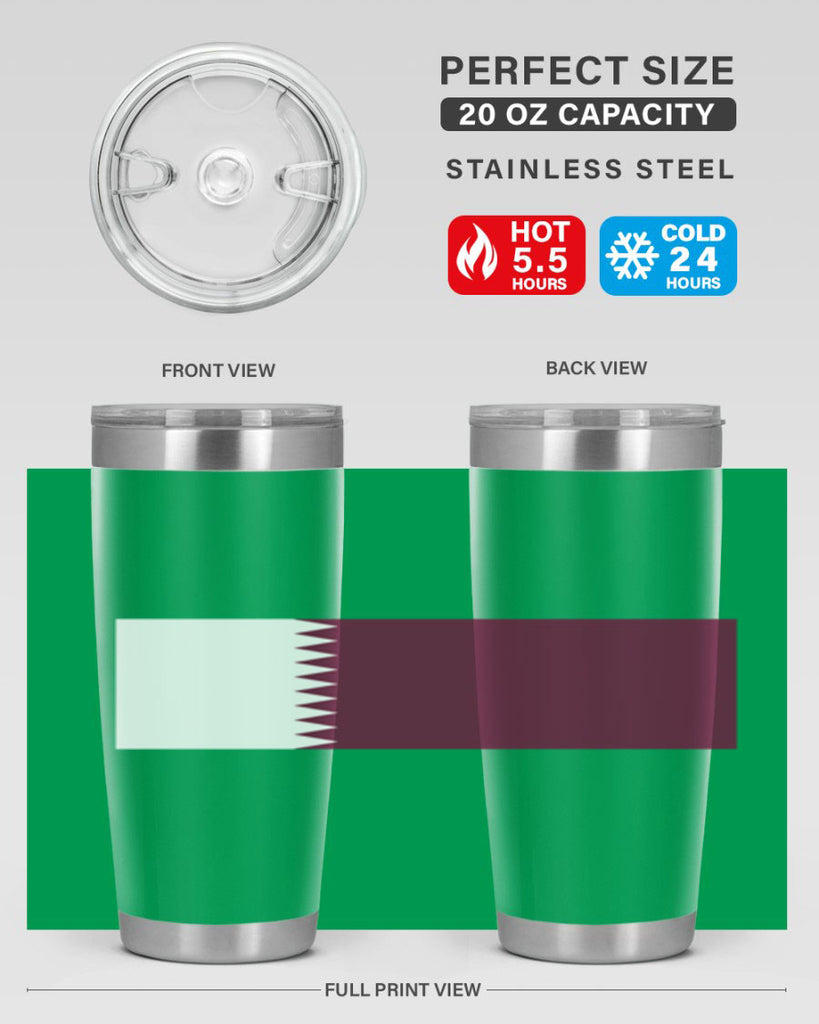 Qatar 56#- world flags- Tumbler