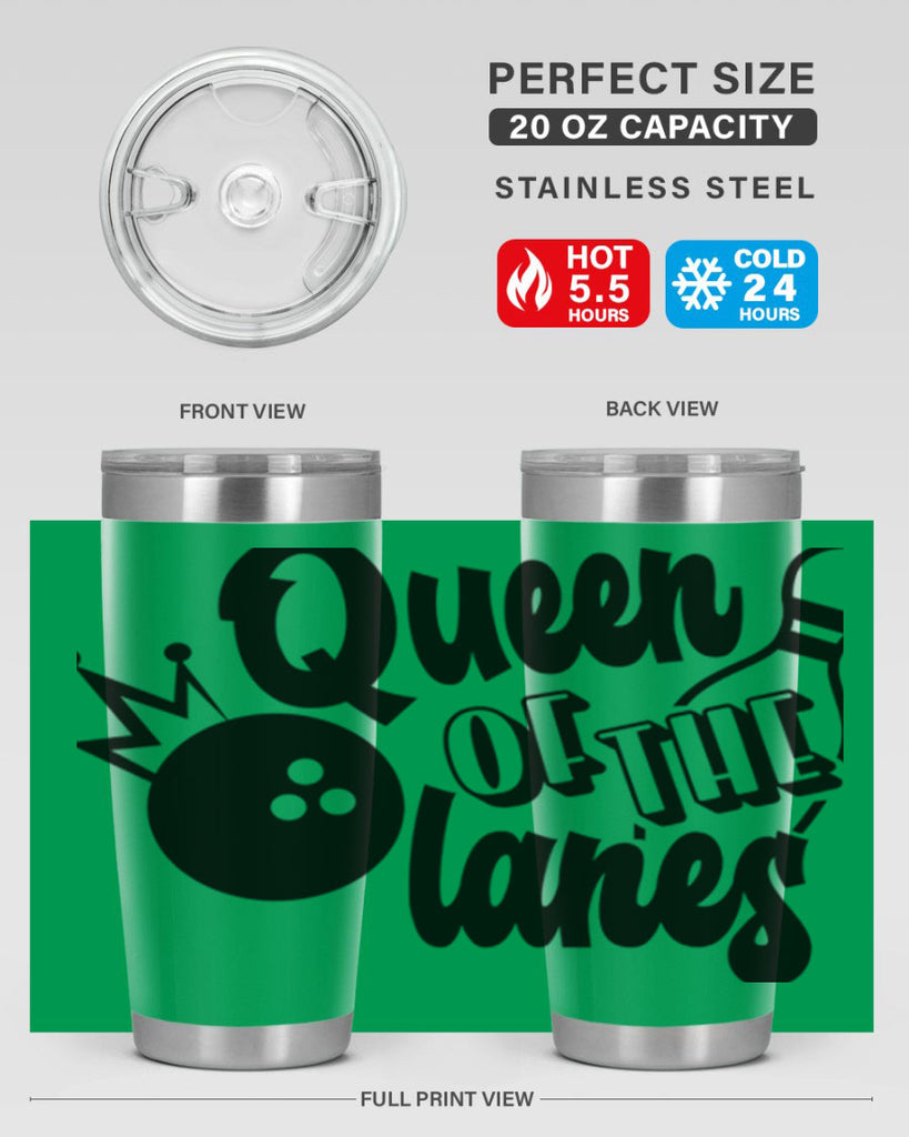 Queen of the lanes 559#- bowlig- Tumbler