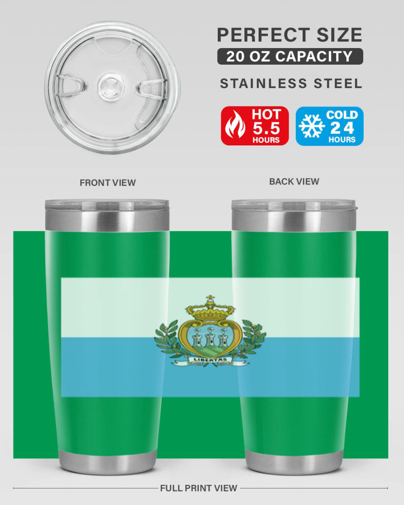 San Marino 48#- world flags- Tumbler
