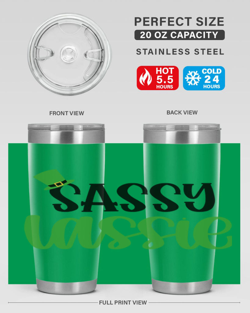 Sassy Iassie Style 34#- St Patricks Day- Tumbler