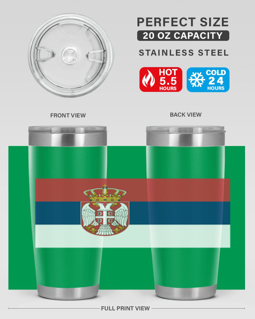 Serbia 44#- world flags- Tumbler