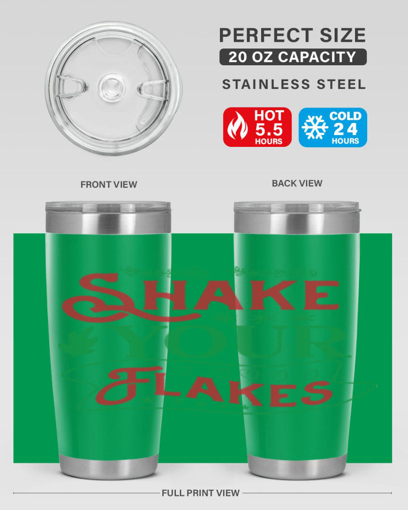 Shake Your Flakes 358#- winter- Tumbler