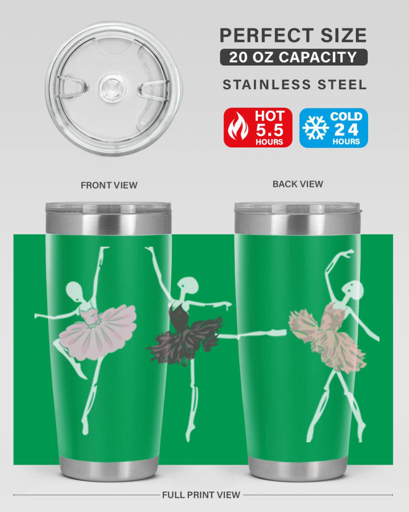Skeleton Ballerinas Ballet Halloween Ballet 79#- ballet- Tumbler