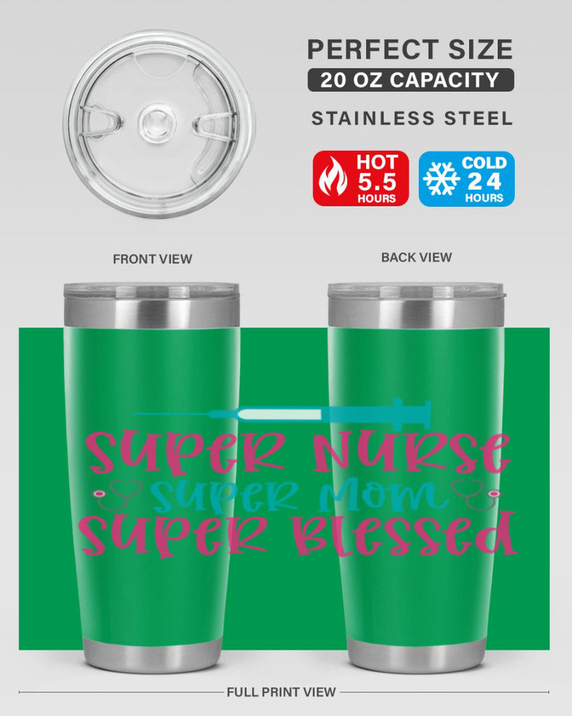Super Nurse Super Mom Style 347#- nurse- tumbler