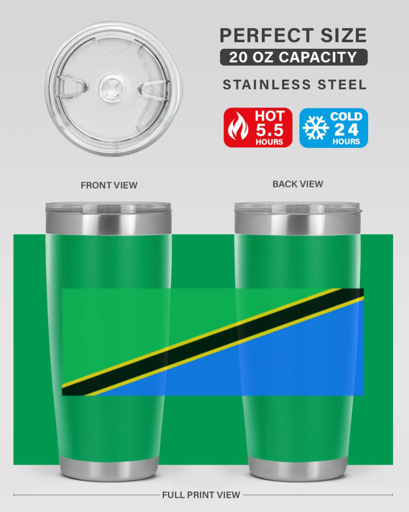 Tanzania 24#- world flags- Tumbler