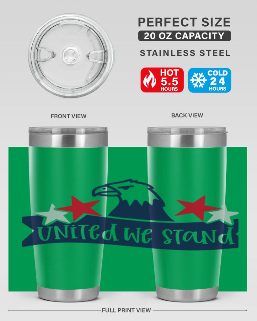 United We Stand Style 178#- Fourt Of July- Tumbler