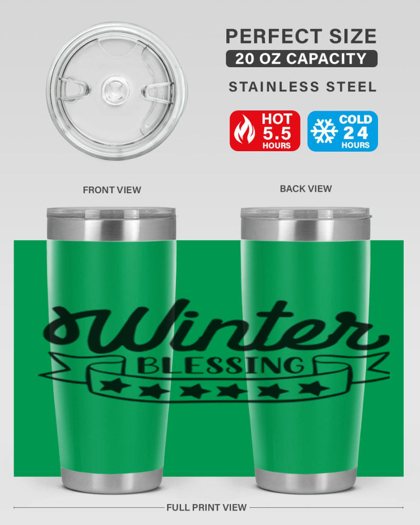 Winter Blessing 485#- winter- Tumbler