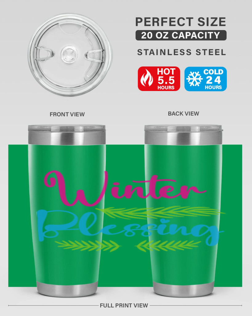 Winter Blessing 486#- winter- Tumbler