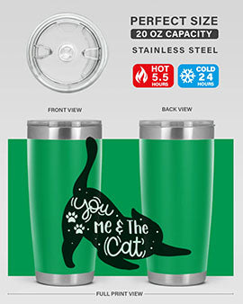 You Me The Cat Style 111#- cat- Tumbler