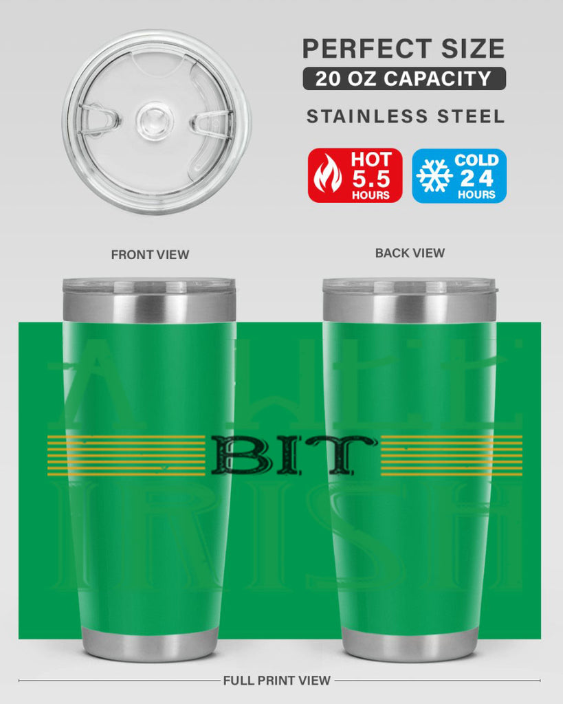 a wee bit irish Style 144#- St Patricks Day- Tumbler