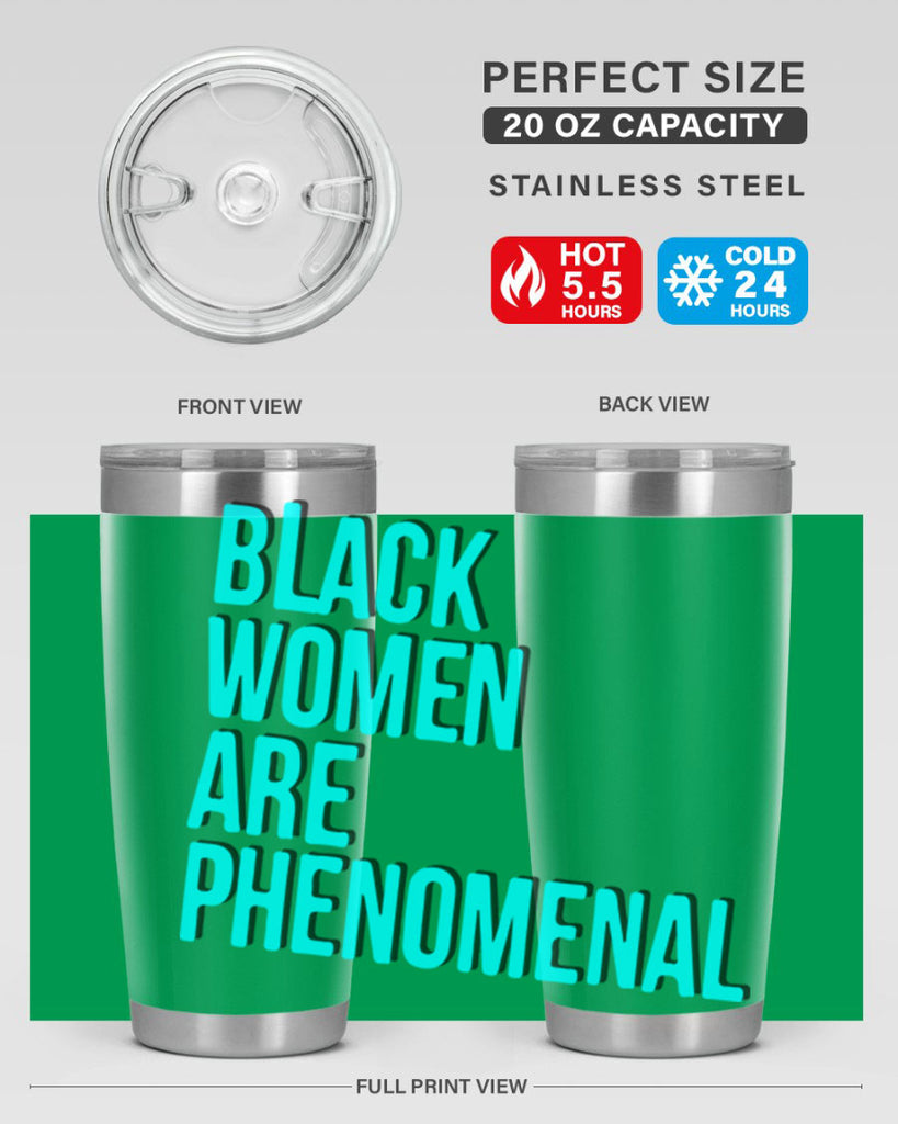 black woman are phenomenal color 216#- black words phrases- Cotton Tank