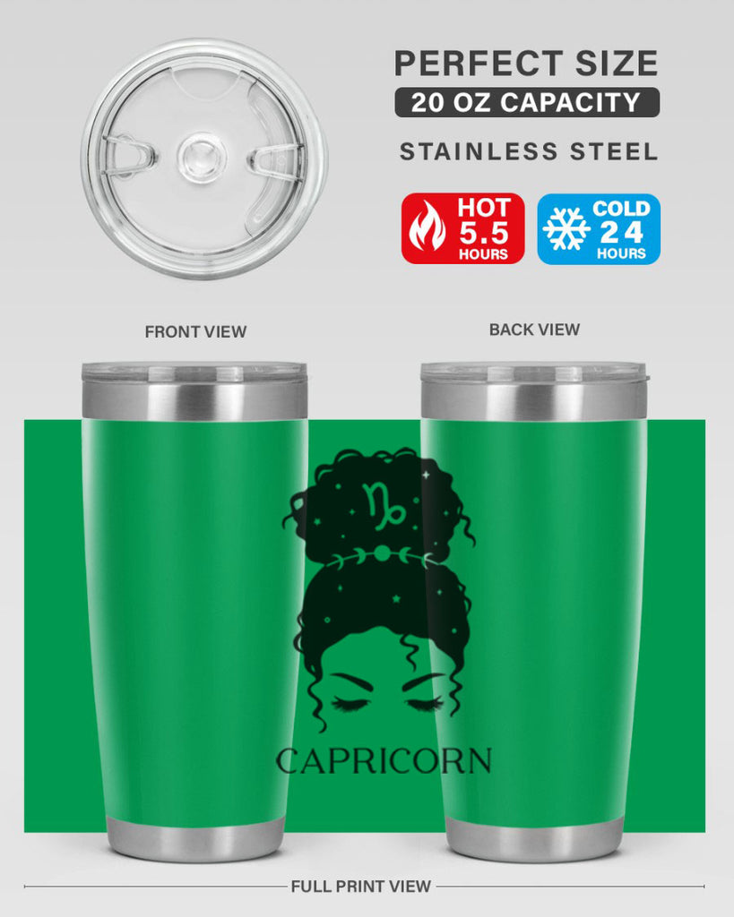 capricorn 204#- zodiac- Tumbler