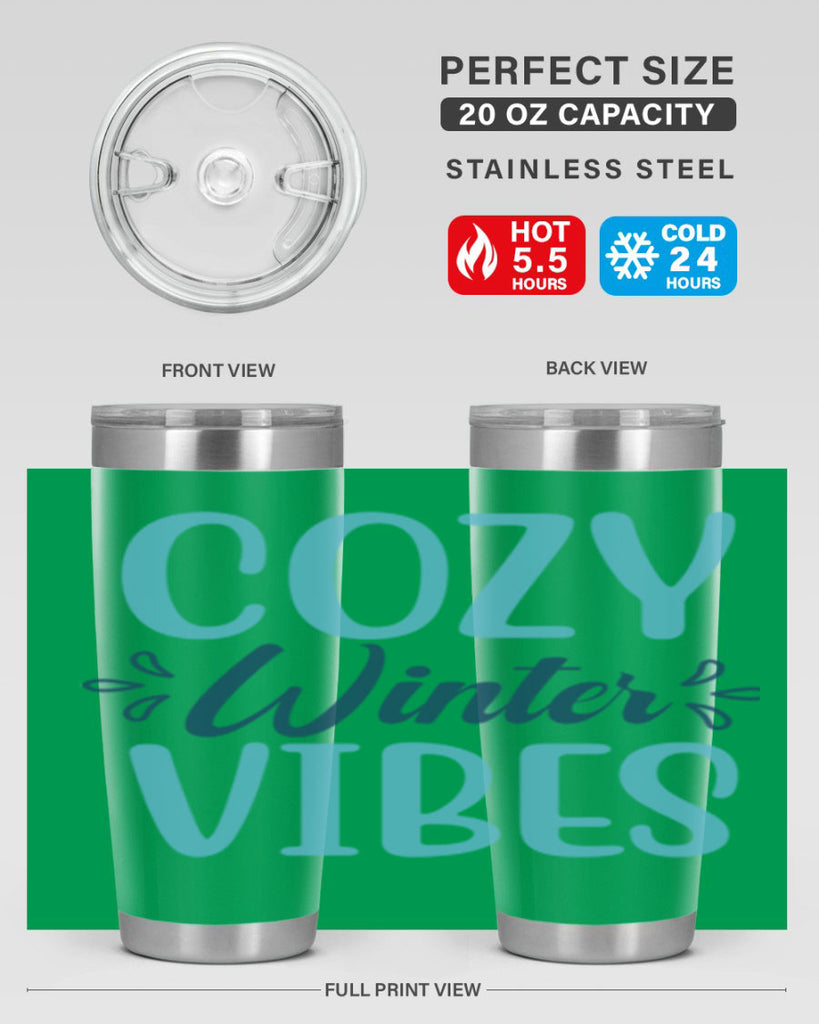 cozy winter vibes 65#- winter- Tumbler