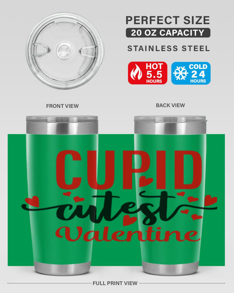 cupid cutest valentine 80#- valentines day- Tumbler