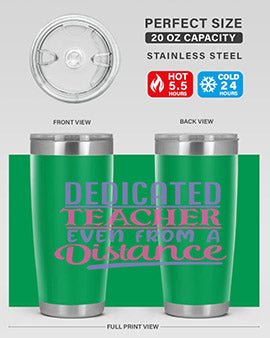 dedicated teacher even from a distance Style 53#- corona virus- Tumbler