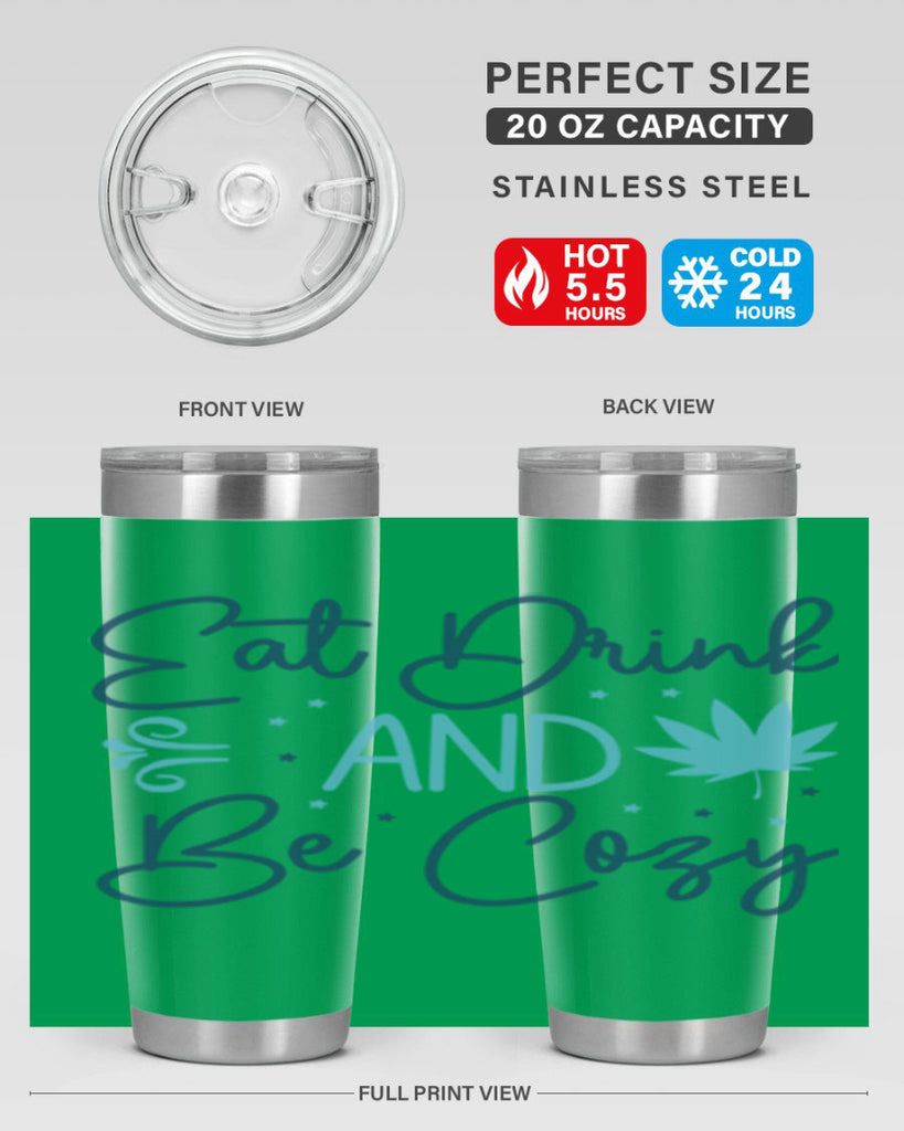 eat drink and be cozy 98#- winter- Tumbler