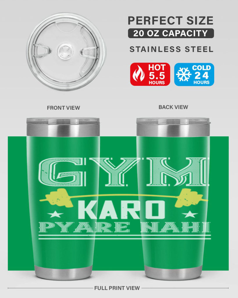 gym karo pare nahi 96#- gym- Tumbler