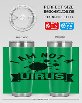 i am not a virus Style 35#- corona virus- Tumbler