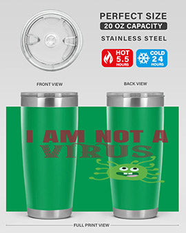 i am not a virus Style 36#- corona virus- Tumbler