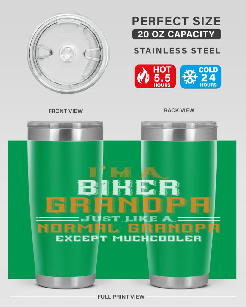 im a biker grandpa just like a normal grandpa except muchcooler 38#- grandpa - papa- Tumbler