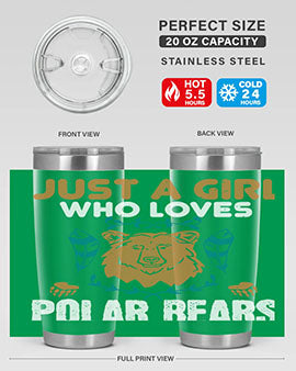 just a girl who loves polar bear 22#- Bears- Tumbler