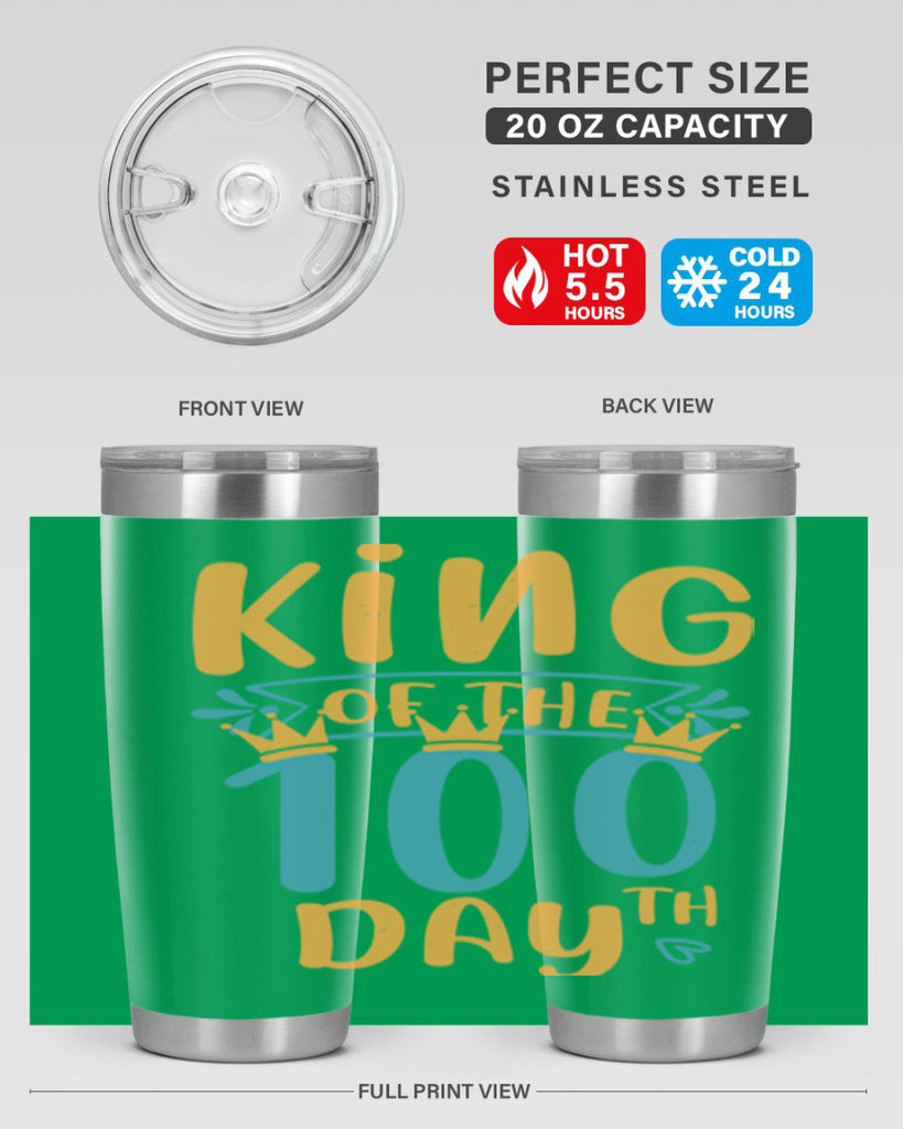 king of the th day 3#- 100 days of school- Tumbler