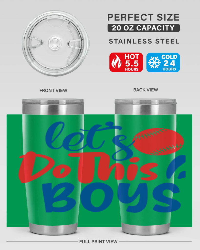 lets do this boys 2057#- baseball- Tumbler