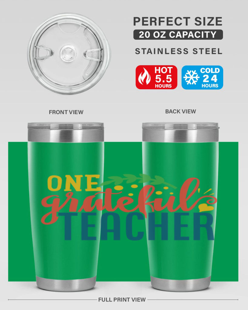 one grateful teacher Style 167#- teacher- tumbler