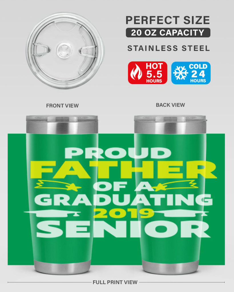 proud father of a graduating 264#- fathers day- Tumbler